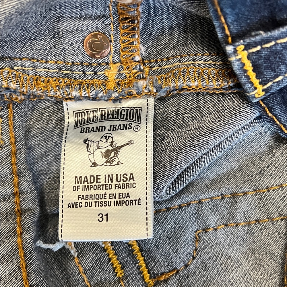 True Religion Misty Dark Flap Pocket Skinny Stretch Jeans Vintage Low Rise 31 - Picture 9 of 15